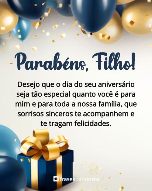 73 Frases de Aniversário para Filho: (Feliz aniversário meu filho)