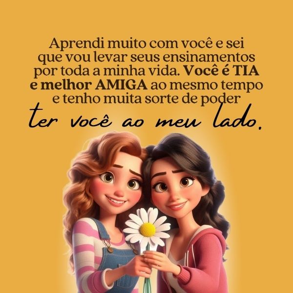 Frases para Foto com Tia +70 Opções de Legendas Para te Inspirar