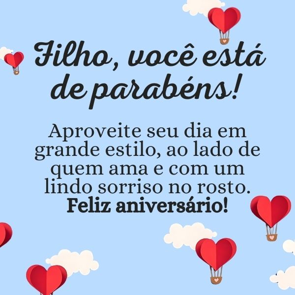 Mensagens de Aniversário de Mãe para Filho