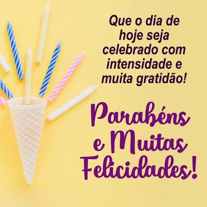 Parabéns com Felicidade Acima de Tudo!