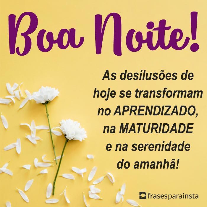 Boa noite com reflexão