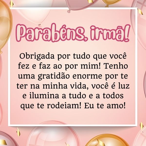 Frases de Aniversário para Irmã com Muito Carinho +50 Opções para Felicitá-la com Carinho