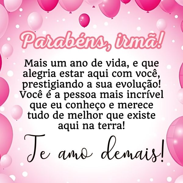 Frases de Aniversário para Irmã com Muito Carinho +50 Opções para Felicitá-la com Carinho