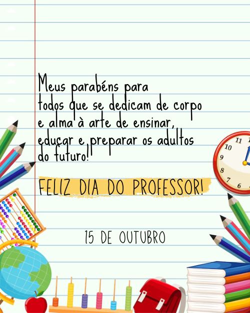 Feliz Dia do Professor - Frases para Homenagear os Professores