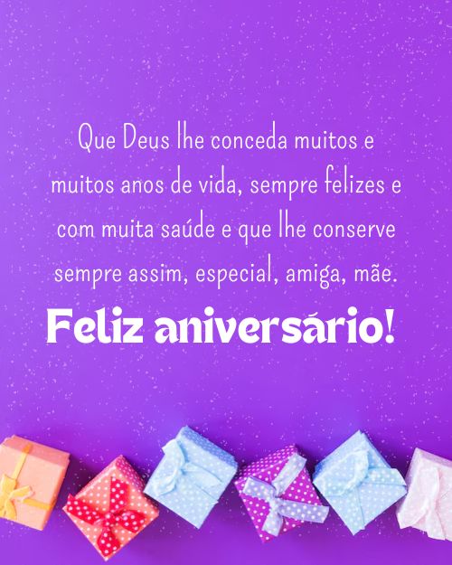 Feliz Aniversário mãe!