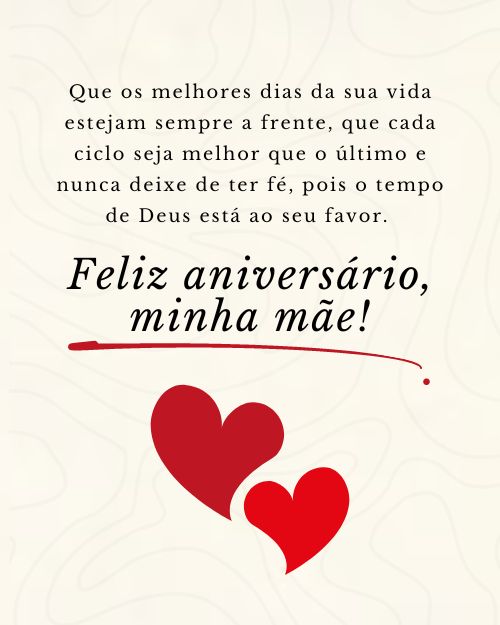 Feliz Aniversário mãe!