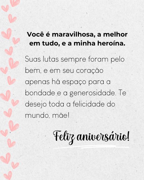 Feliz Aniversário mãe!