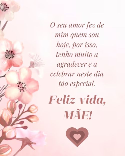 Feliz Aniversário mãe!