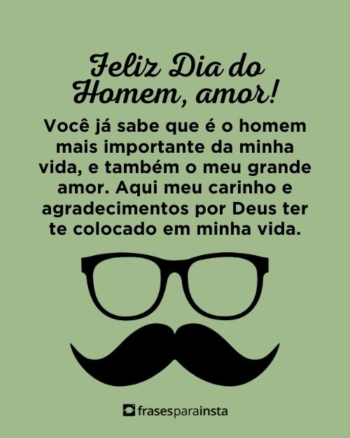 Frases para o Dia do Homem - Feliz Dia do Homem